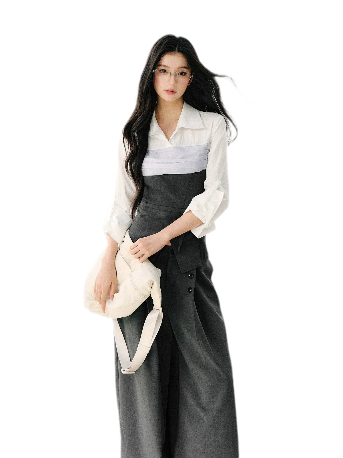 Layered Bustier Shirt