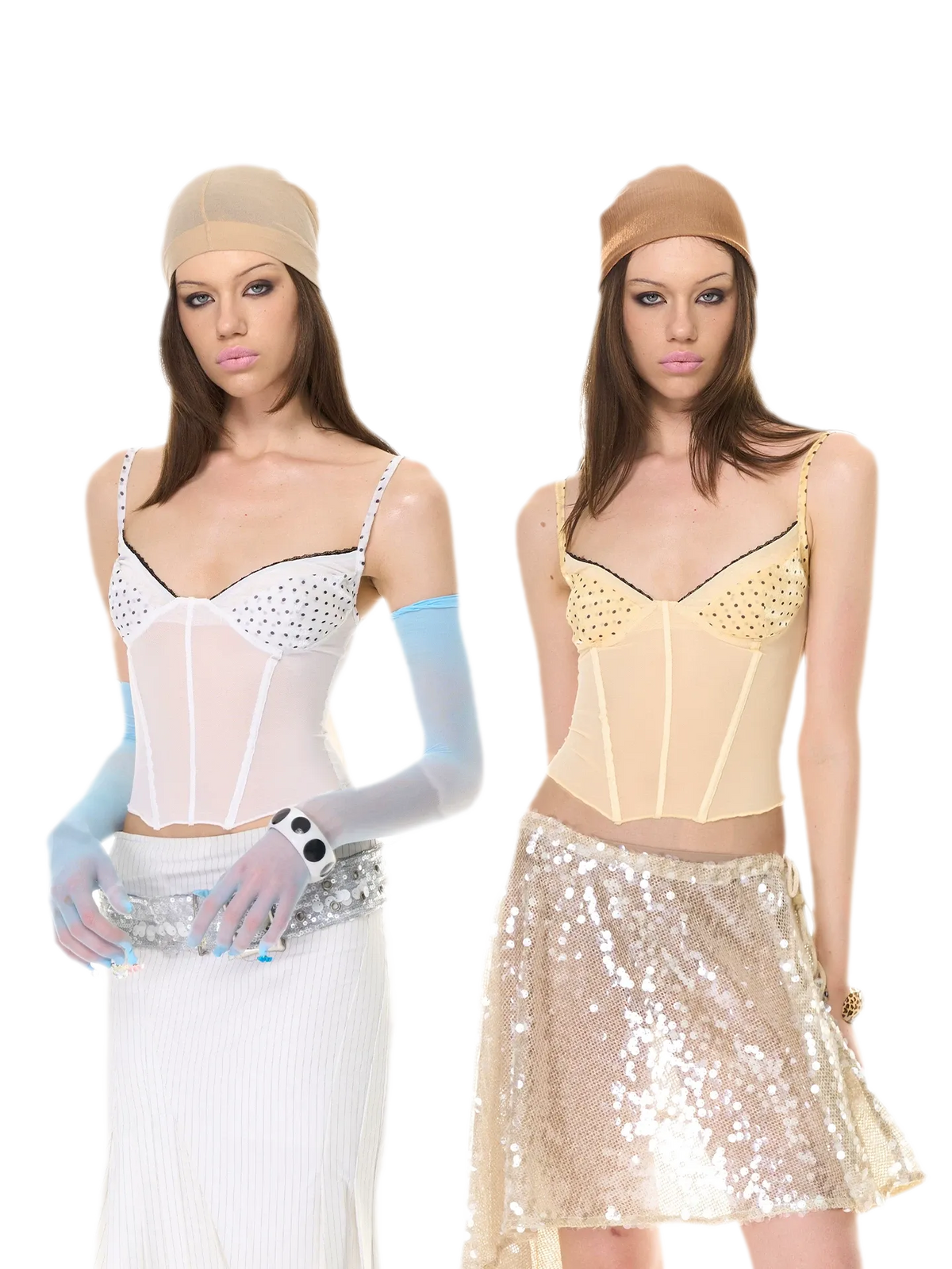 Lace Mesh Slim Cami
