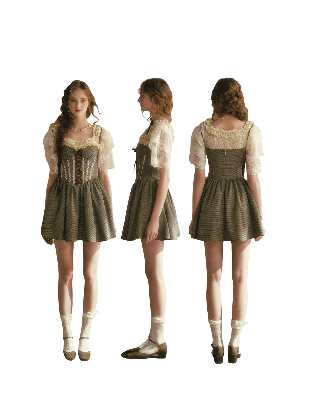 Crown Morning French Soft Lace Top