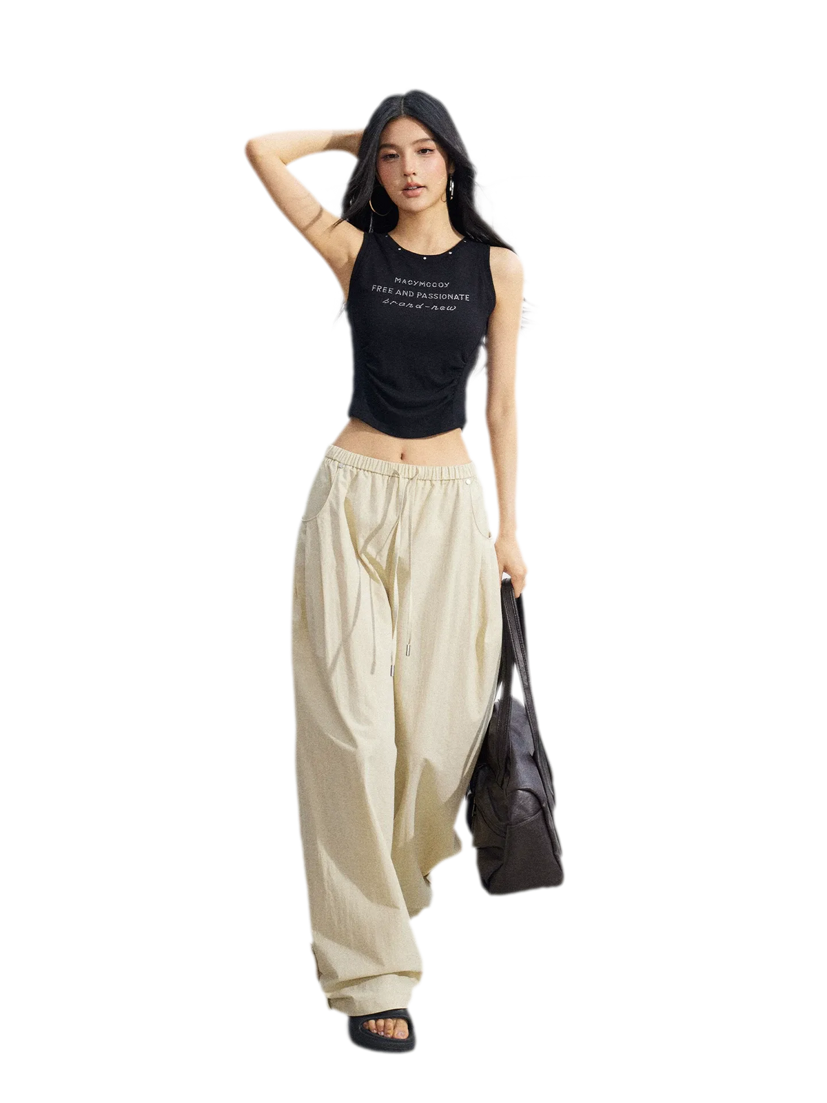 Casual Workwear Wide-Leg Pants