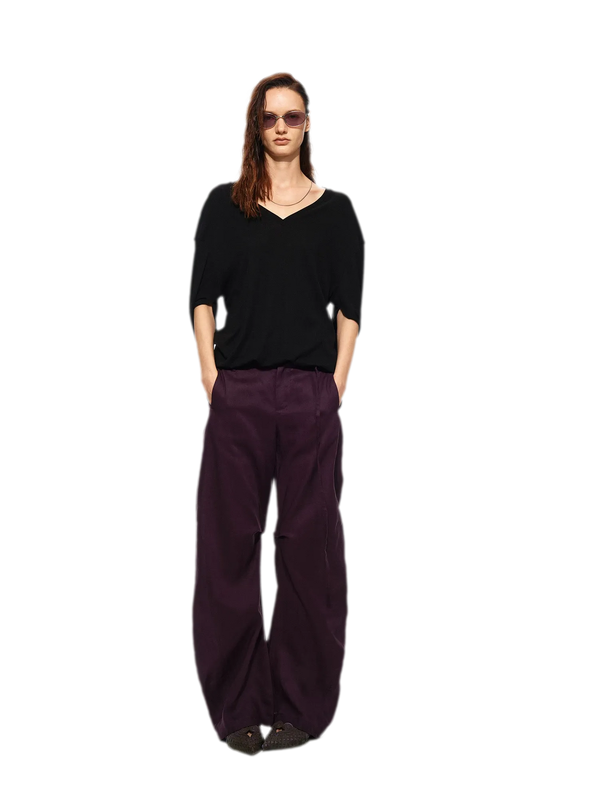 Linen Tencel Curved Pants