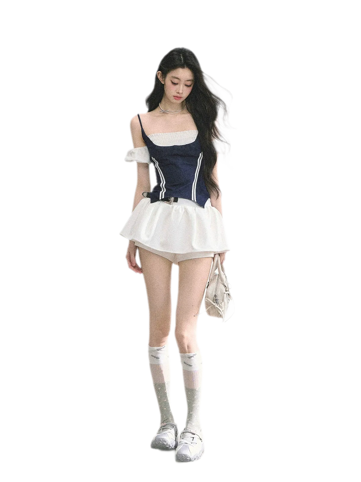 Corset Waist Puff Top