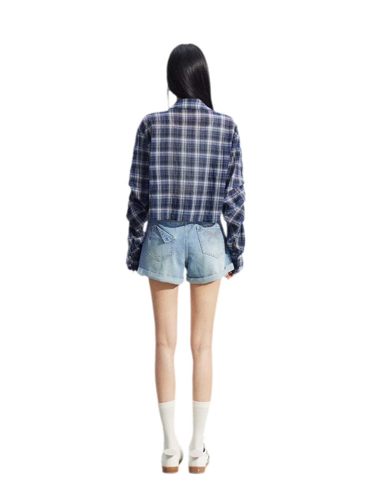 Cropped Plaid Sun Shirt