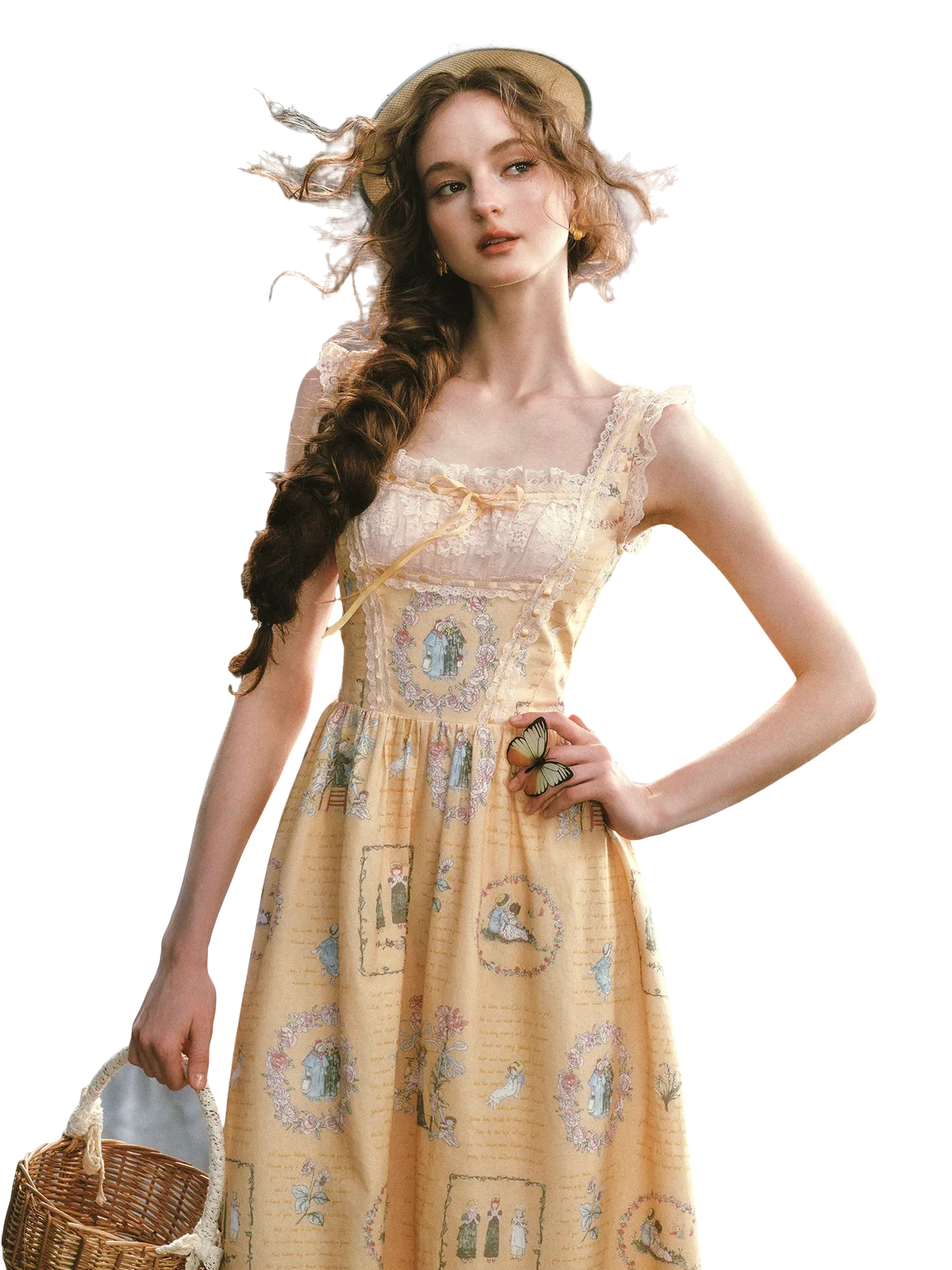French Country Cotton Floral Dress