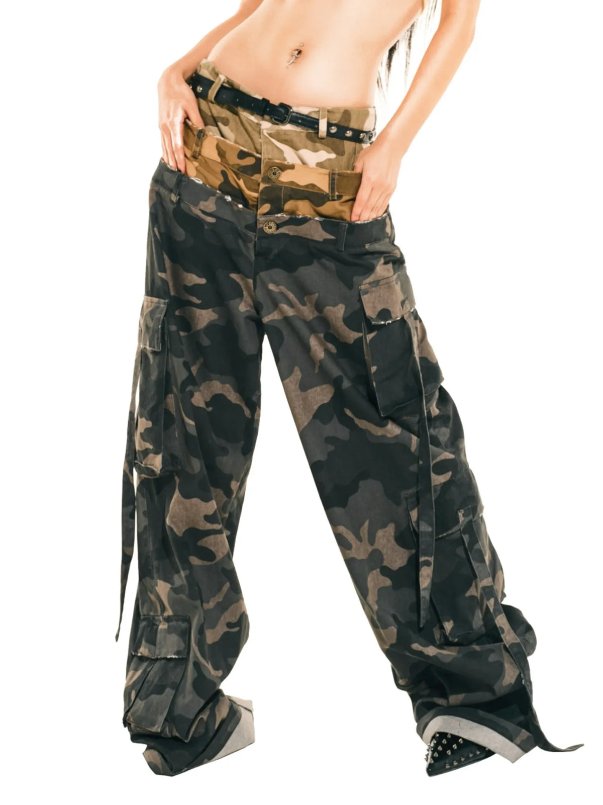24ANS x UWA Camo Wide-Leg Pants
