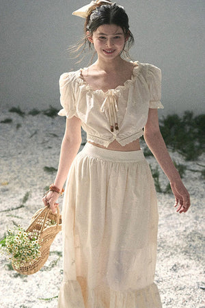Mature Garden Summer Skirt Set-Up