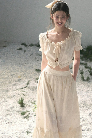 Mature Garden Summer Skirt Set-Up