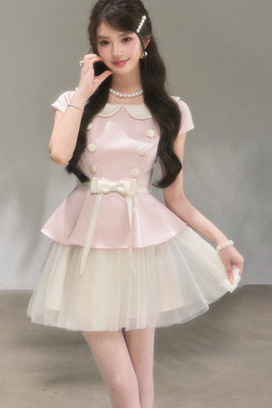 Medieval Satin Bow Dress