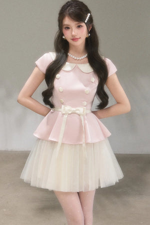 Medieval Satin Bow Dress