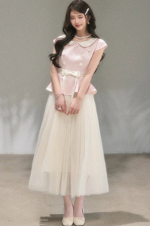 Medieval Satin Bow Dress