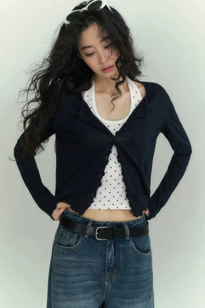 Mercerized Ultra-Thin Cardigan