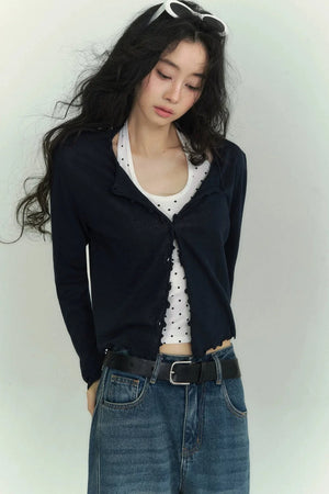 Mercerized Ultra-Thin Cardigan