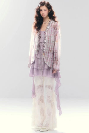 Mermaid Lace Flared Pants