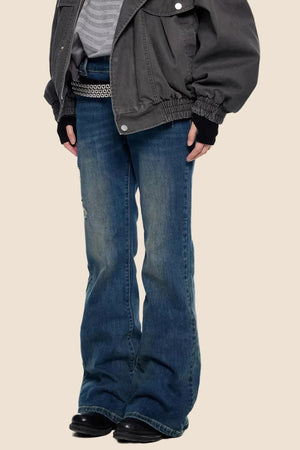 Micro-Flared Retro Bell-Bottom Pants