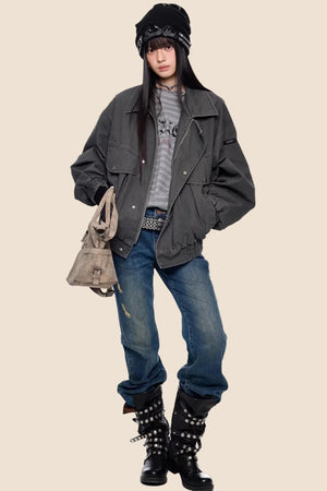 Micro-Flared Retro Bell-Bottom Pants