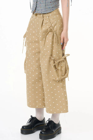 Milk Coffee Polka Dot Pants