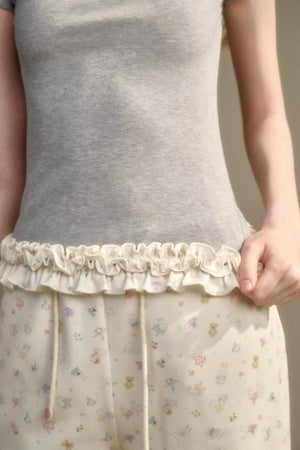 Milky Way Knit Lace Top