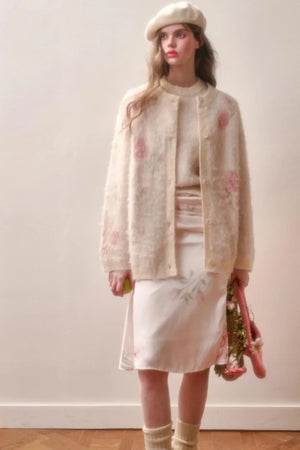 Milky Way Wool Sweater & Skirt Set-Up