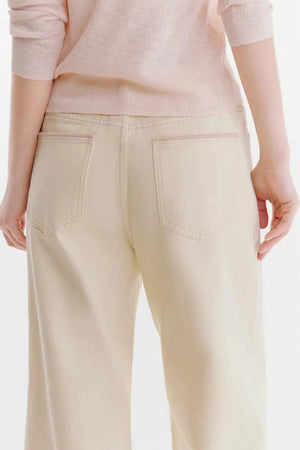 Milky White Cotton Pants