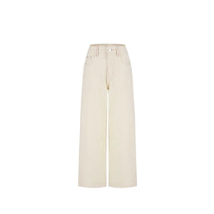 Milky White Cotton Pants