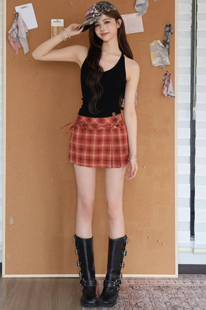 Minimal Design Wool Camisole Top