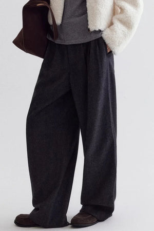 Minimalist Merino Wool Trousers