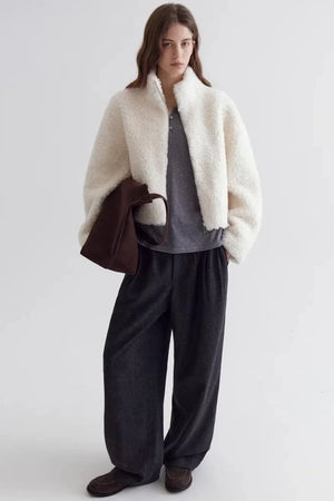 Minimalist Merino Wool Trousers