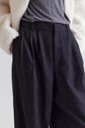 Minimalist Merino Wool Trousers