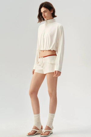 Minimalist Pleated Lightweight Top