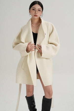 Minimalist Reversible Wool Coat