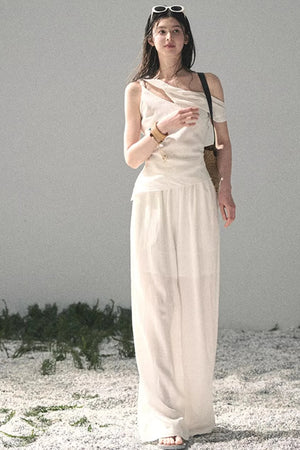 Minimalist Summer Top Pants Set-Up