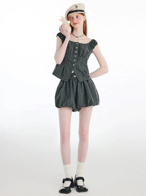Minoet Square Neck Top