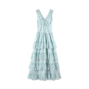 Mint Green Floral Dress