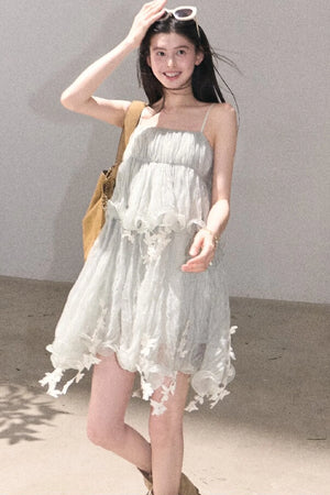 Mint Lace Spaghetti Strap Dress