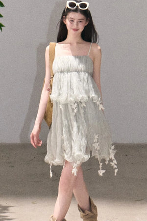 Mint Lace Spaghetti Strap Dress