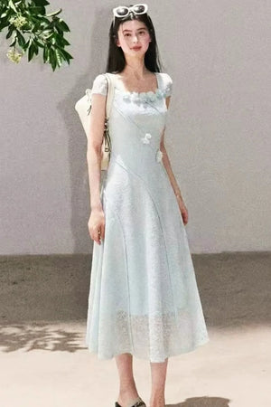 Mint Mambo Jacquard Dress