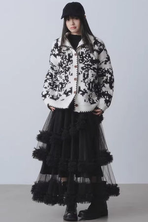 Mist Falling Mesh Skirt
