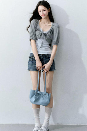Mist Flower Color-Block Top Set-Up