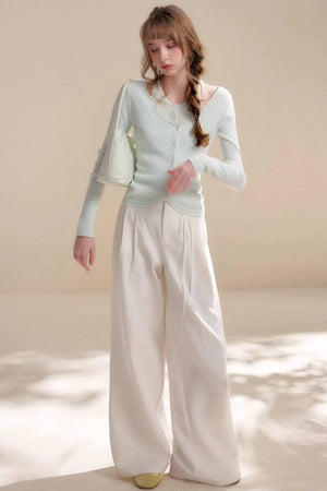 Mist Mint Wool Cardigan