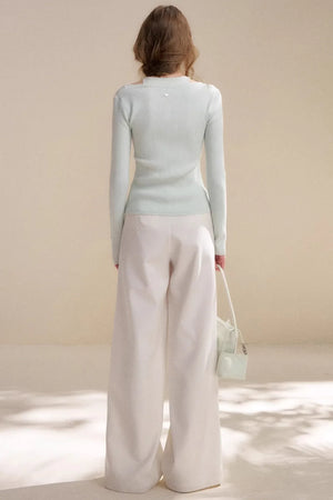 Mist Mint Wool Cardigan