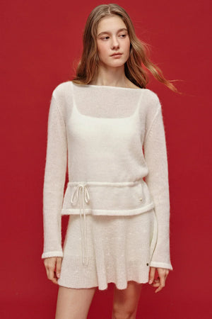 Misty Knit Skirt Top Set-Up