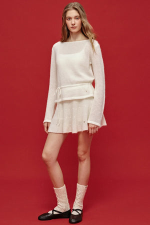 Misty Knit Skirt Top Set-Up