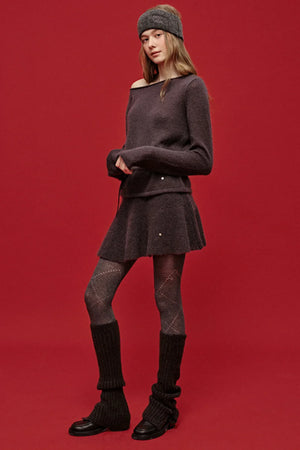 Misty Knit Skirt Top Set-Up