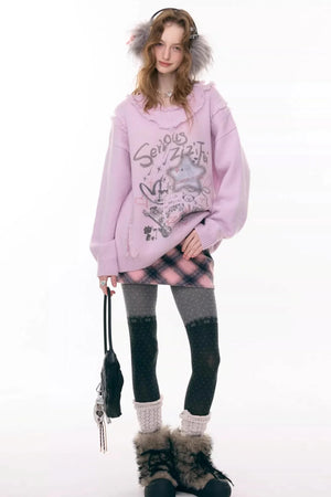 Misty Rain Plaid Skirt