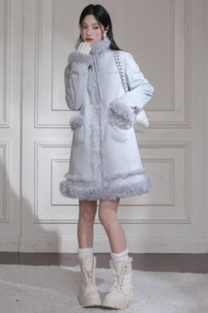 Misty Velvet Fur Coat