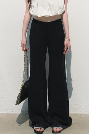 Modal Knit Wide-Leg Pants