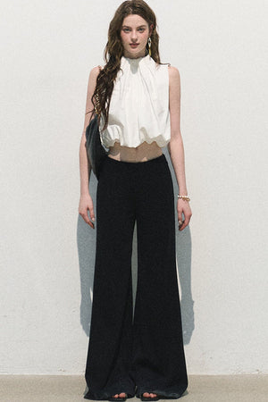 Modal Knit Wide-Leg Pants