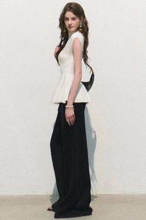 Modal Knit Wide-Leg Pants