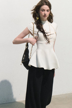 Modal Knit Wide-Leg Pants