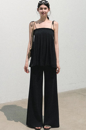 Modal Knit Wide-Leg Pants